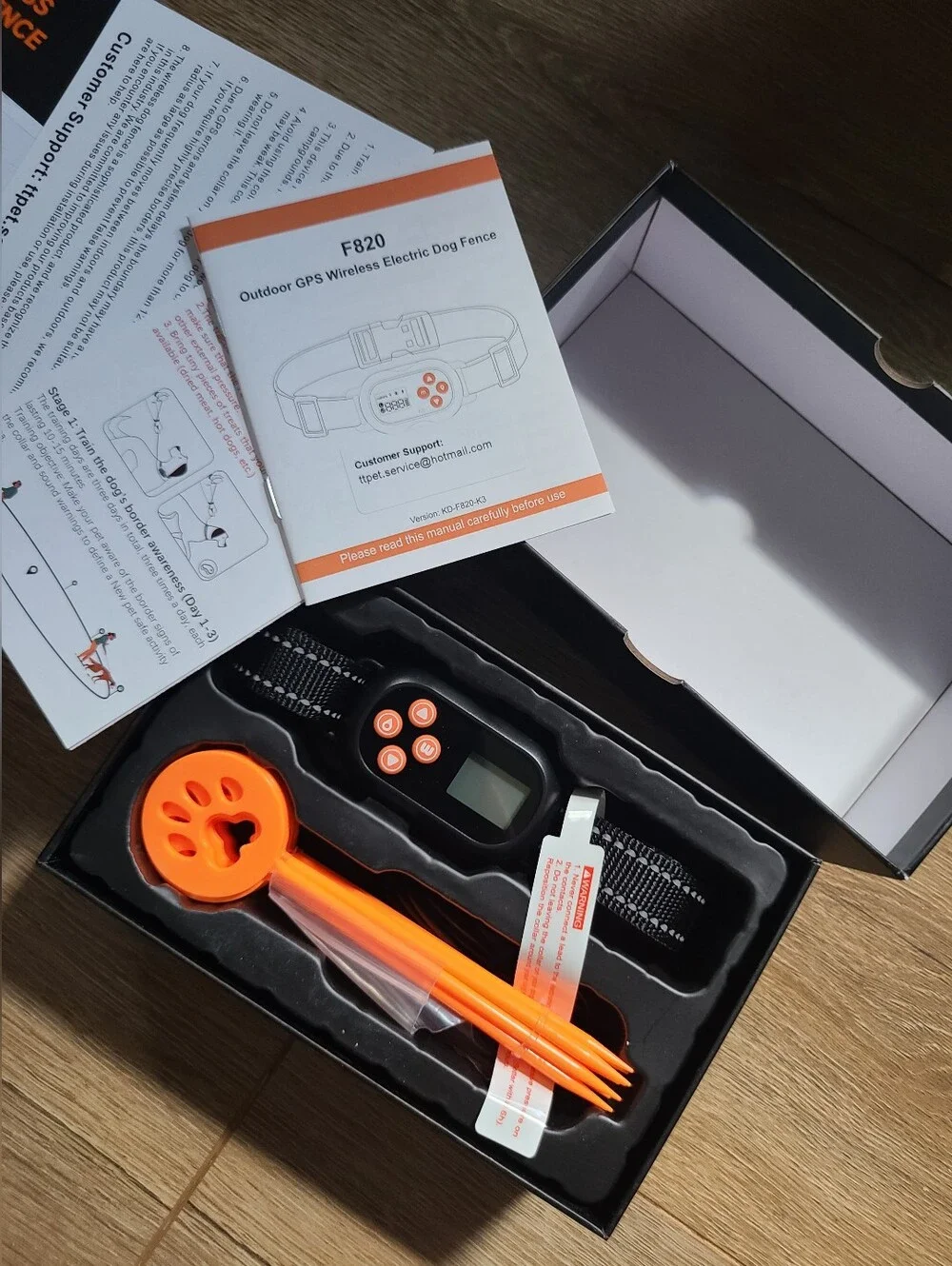 Wireless Dog Fence F820 with GPS Chip